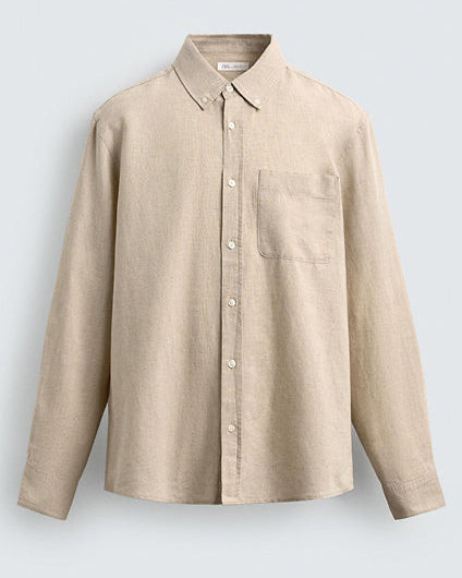 CL REGULAR FIT SHIRT [LIGHT BEIGE]